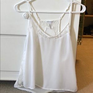 White lace sheer blouse tank top from Forever 21!